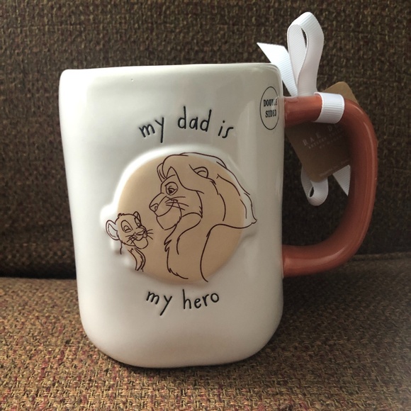NWT Rae Dunn Disney Lion King Mug #1 Dad w/ Simba & Mufasa Christmas Gift - Picture 3 of 8